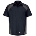 Workwear Outfitters Men's Short Sleeve Diaomond Plate Shirt Navy, 3XL SY26ND-SS-3XL